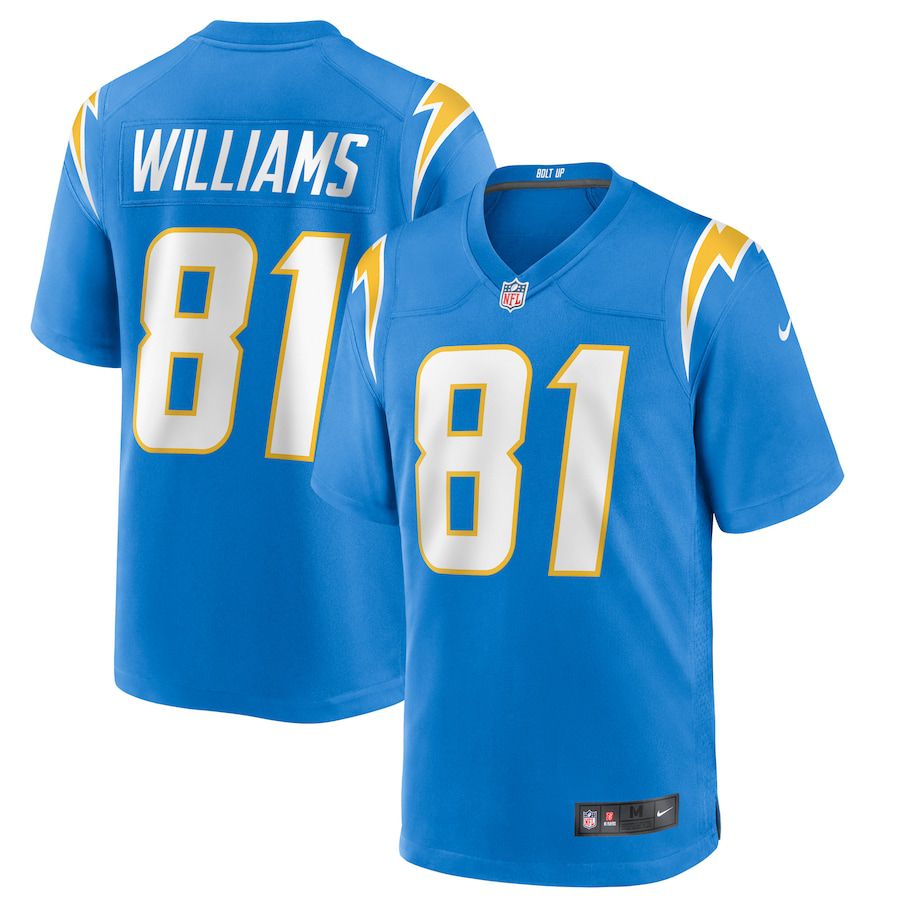Men Los Angeles Chargers #81 Mike Williams Nike Powder Blue Game NFL Jersey->los angeles chargers->NFL Jersey